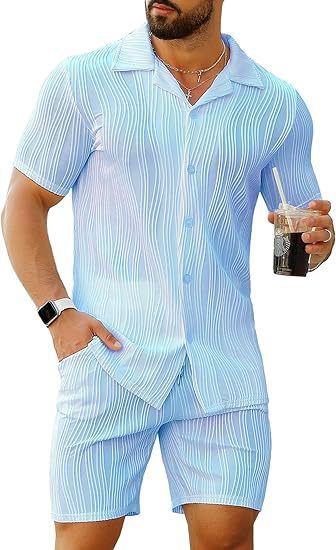 Mens Fashion Style - Men's 2 Piece Outfits Short Sleeve