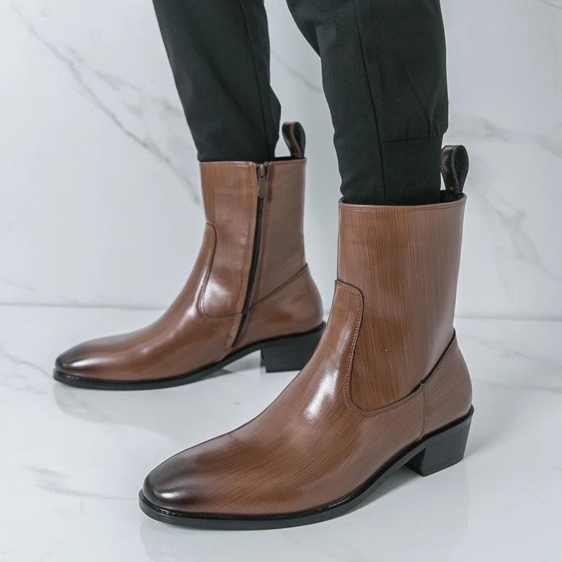 Mens Fashion Zapatos - Classic Comfy Ankle Boots Botas Fashion