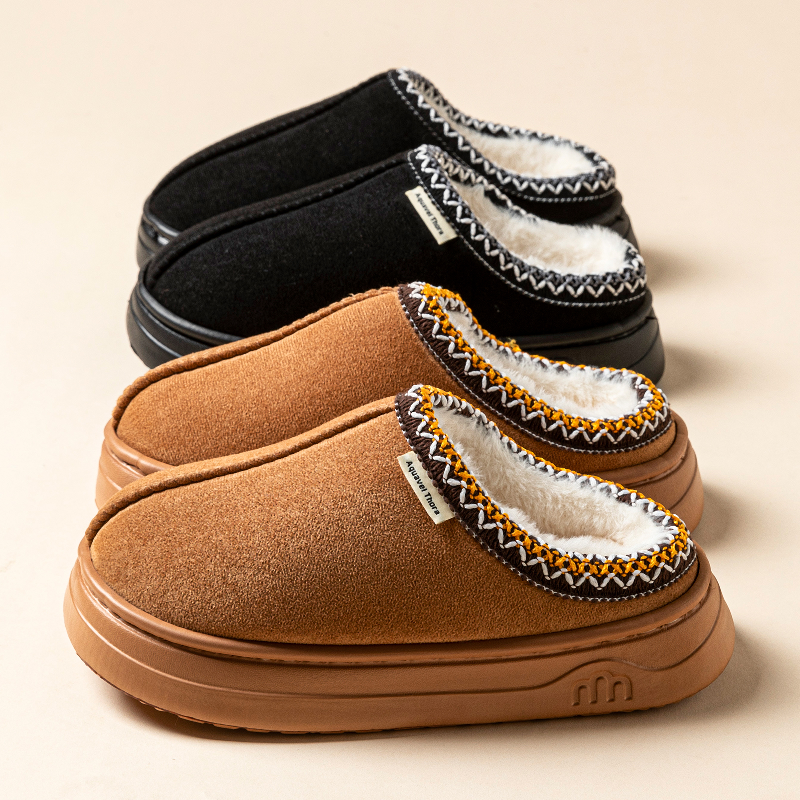 Men'S Fashion Shoes - Winter Anti-slip Women's Soft Slipper Boots