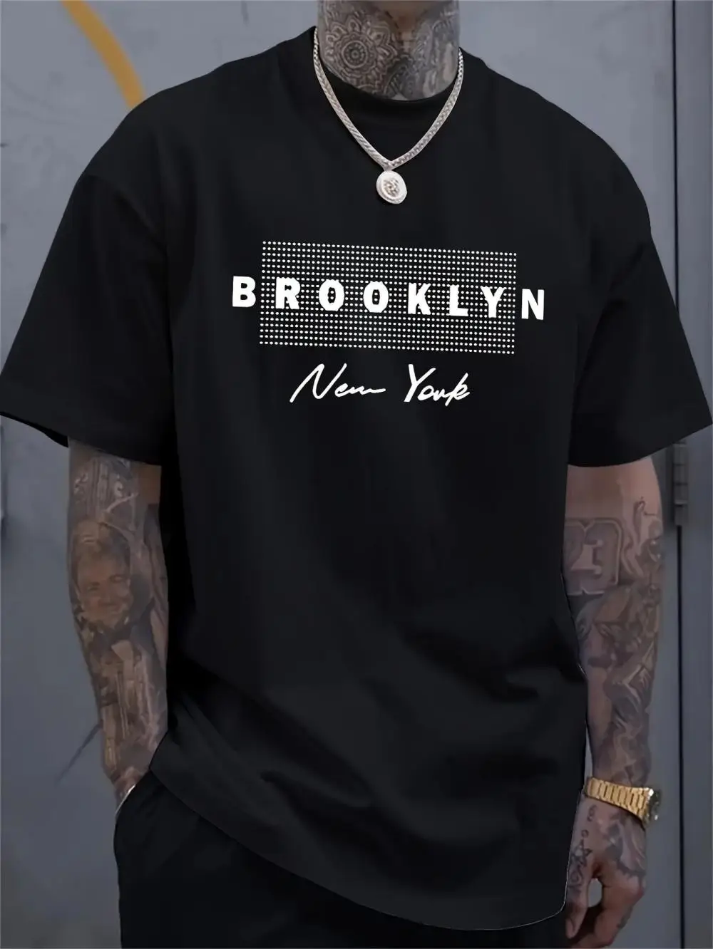 Men'S Fashion New York - Men's New York Letter Printed T-shirt
