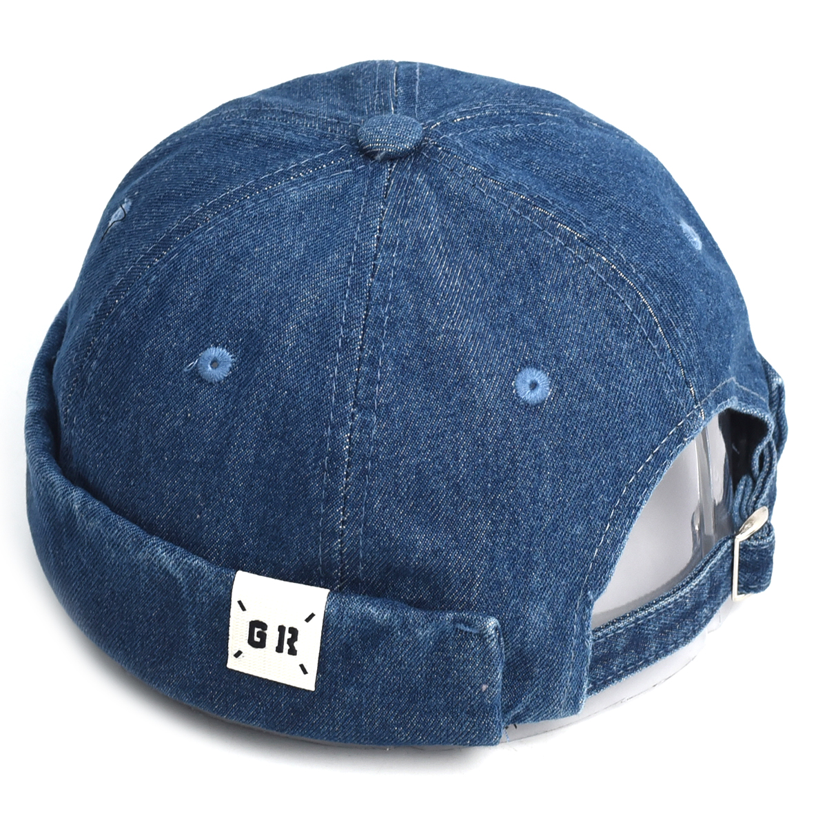 Mens Fashion Bucket Hat - Fashion Denim Docker Cap Brimless Hat