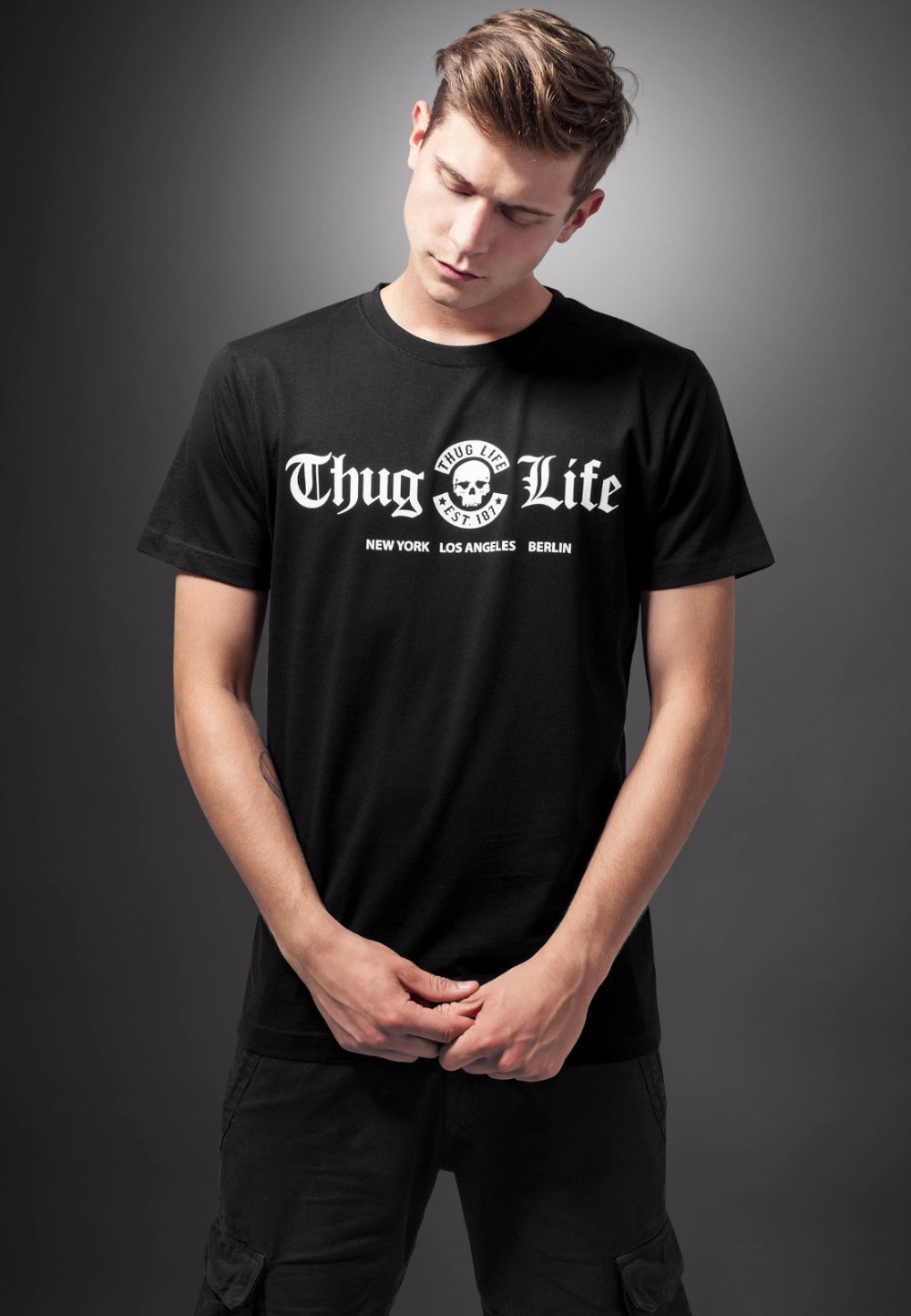 Men'S Fashion New York - 2019 Fashion 100% Cotton Short Sleeve