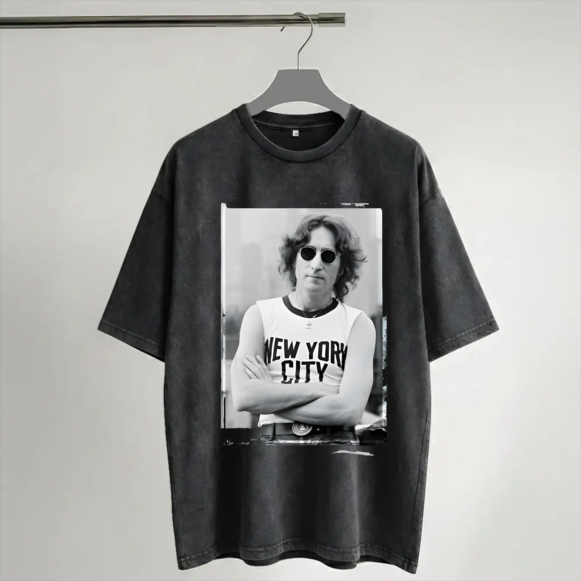 Men'S Fashion New York - Harajuku Washed Shirt John Lennon 1972
