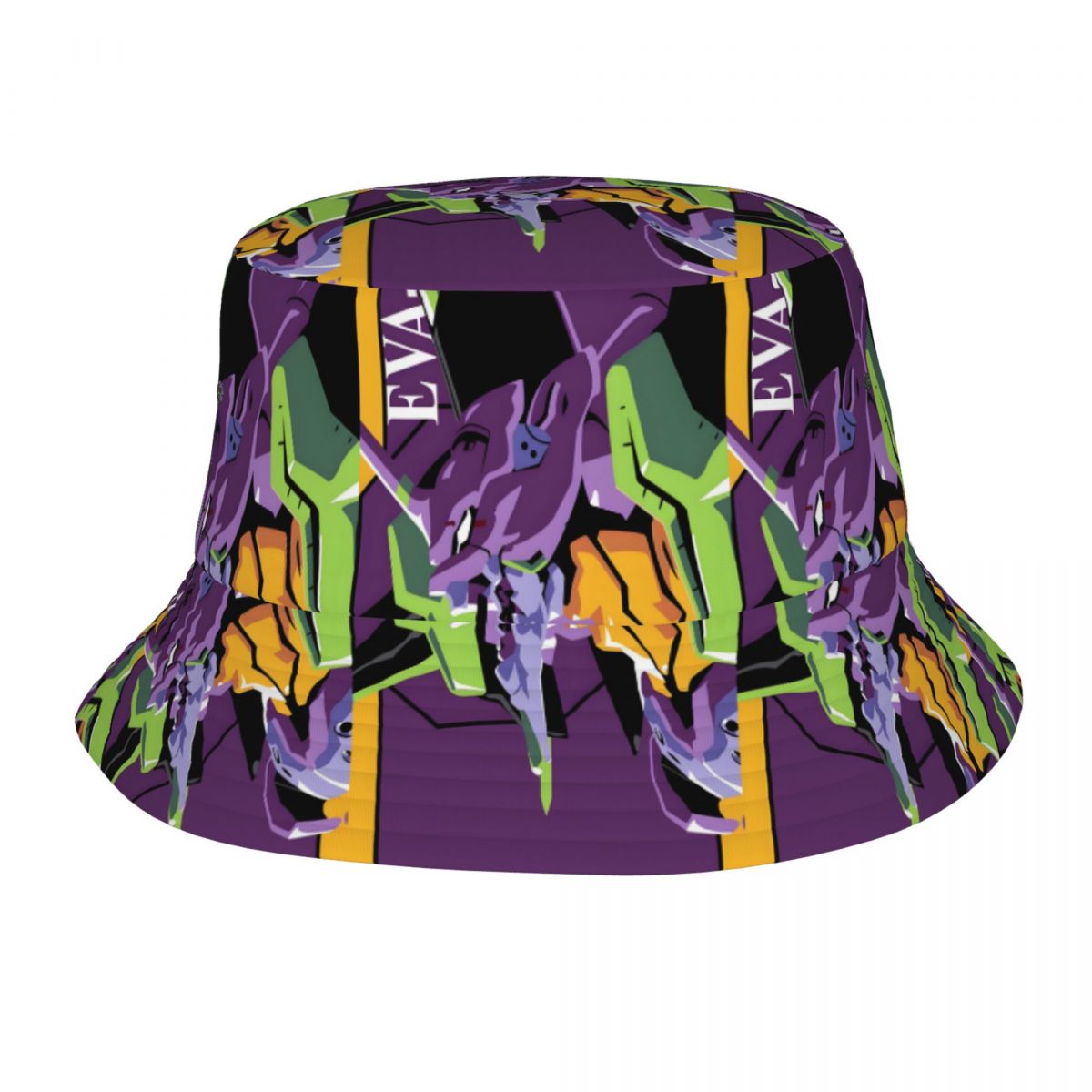 Mens Fashion Bucket Hat - Custom Evangelion Manga Japan Bucket Hat