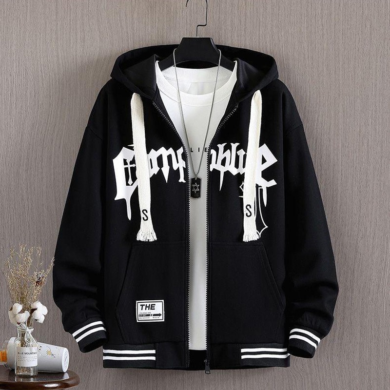 Mens Fashion Baseball Jersey - New Men's Hooded Jacket M-6XL Men's