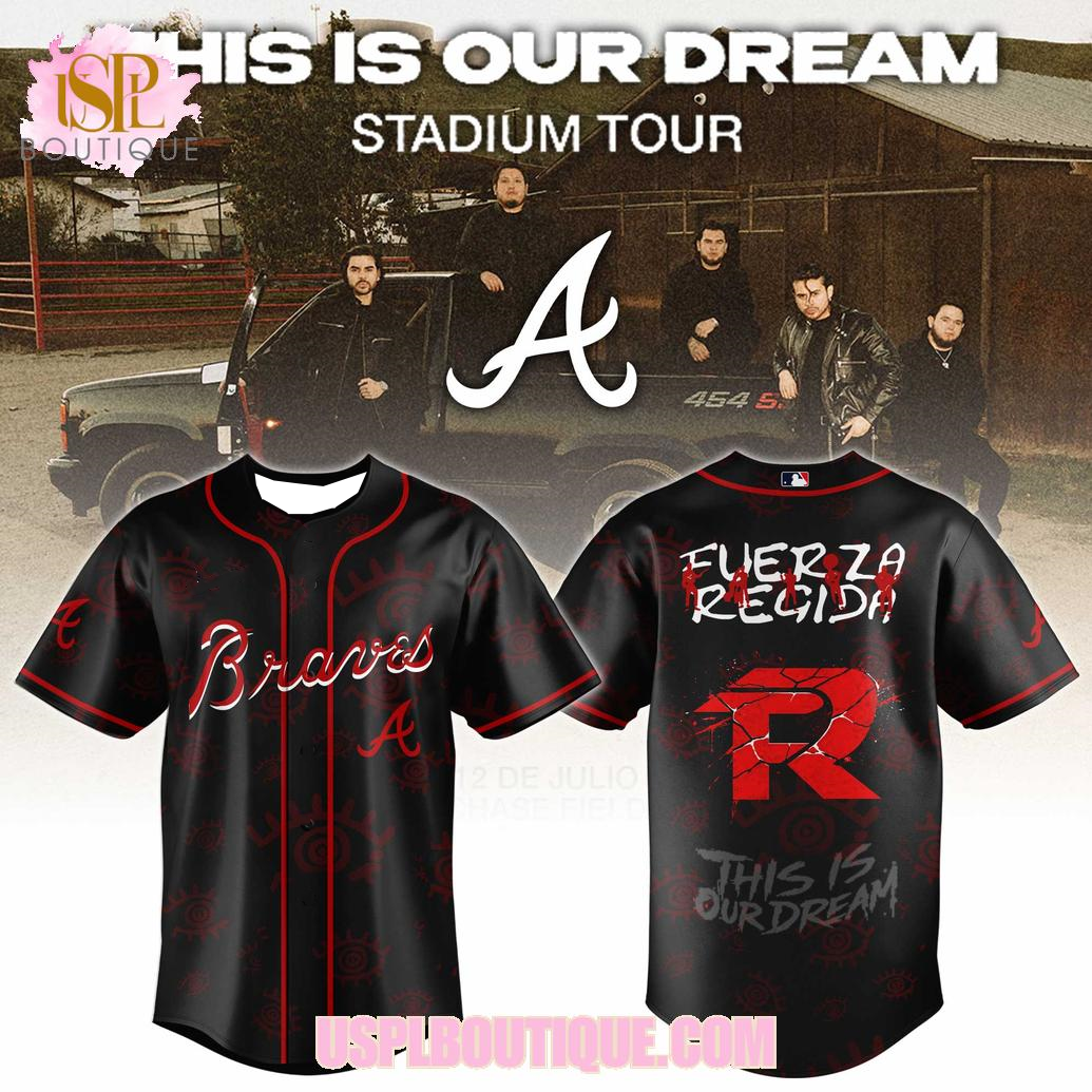 Mens Fashion Baseball Jersey - Fuerza Regida 