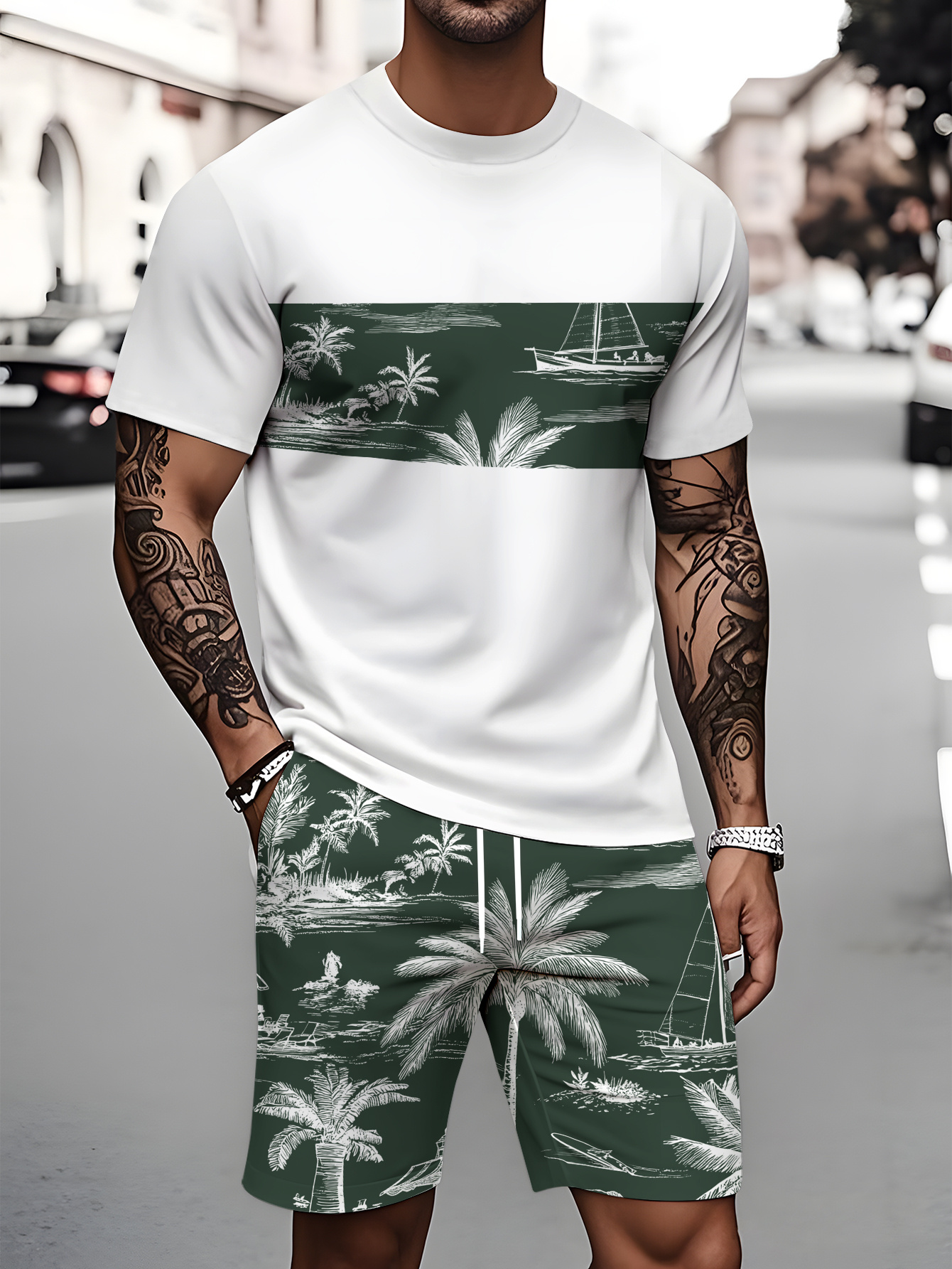 Men'S Fashion Course - 2026 Summer Fashion T-Shirt and Shorts