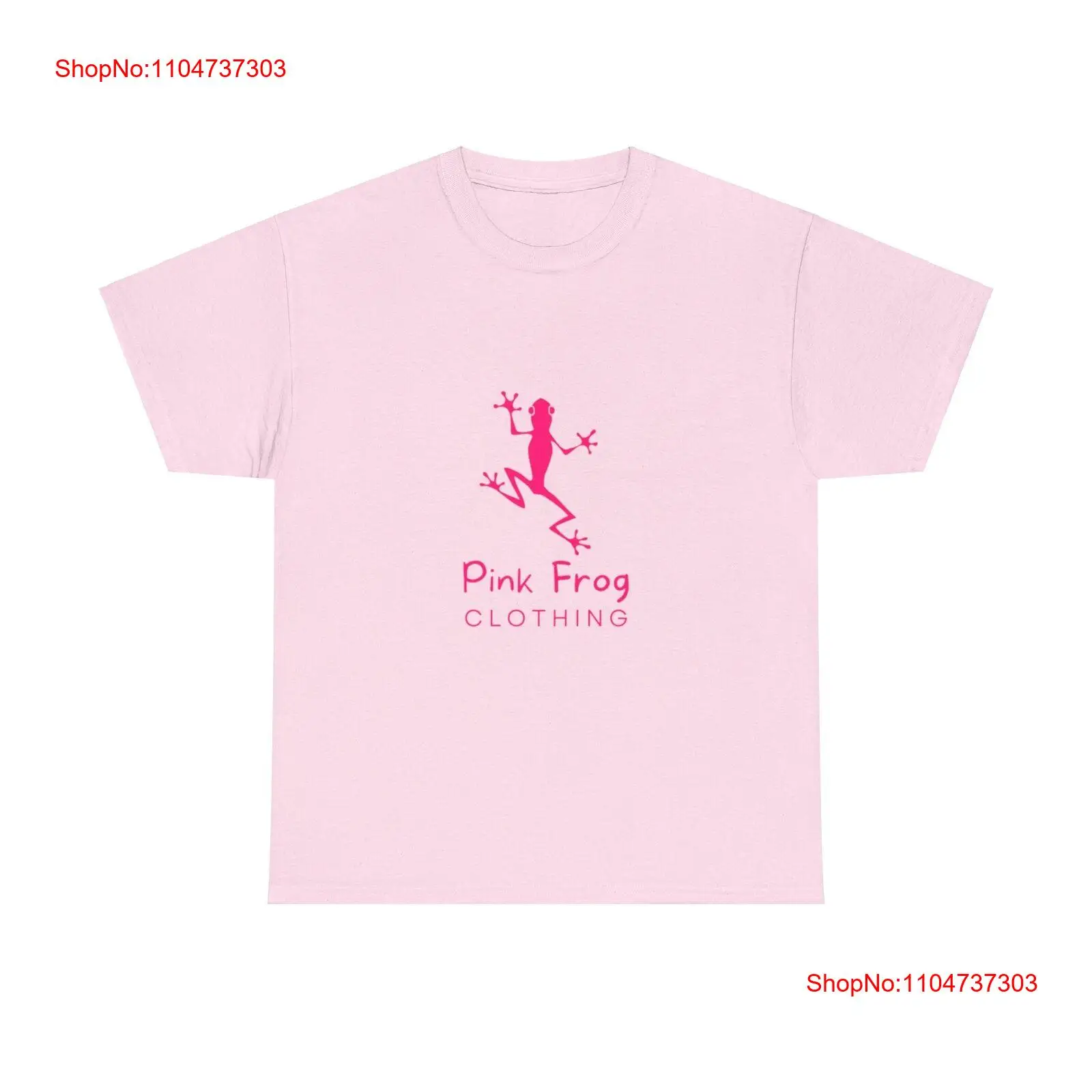 Mens Fashion Dress Shirts - Stunning Pink Frog Heavy Cotton T