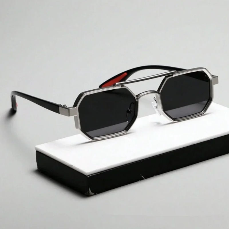 Men'S Fashion Glasses - Vintage Square Sunglasses for Men Steampunk