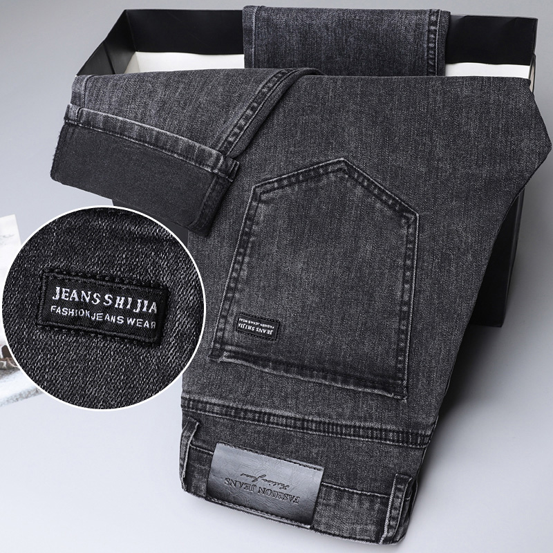Men'S Fashion Grey Jeans - NEW Men Classic Advanced Fashion Brand