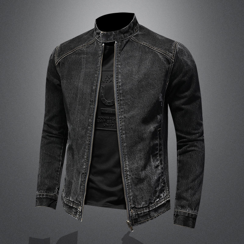 Bomber Jacket Men - Men Vintage Stand Collar Pilot Coat