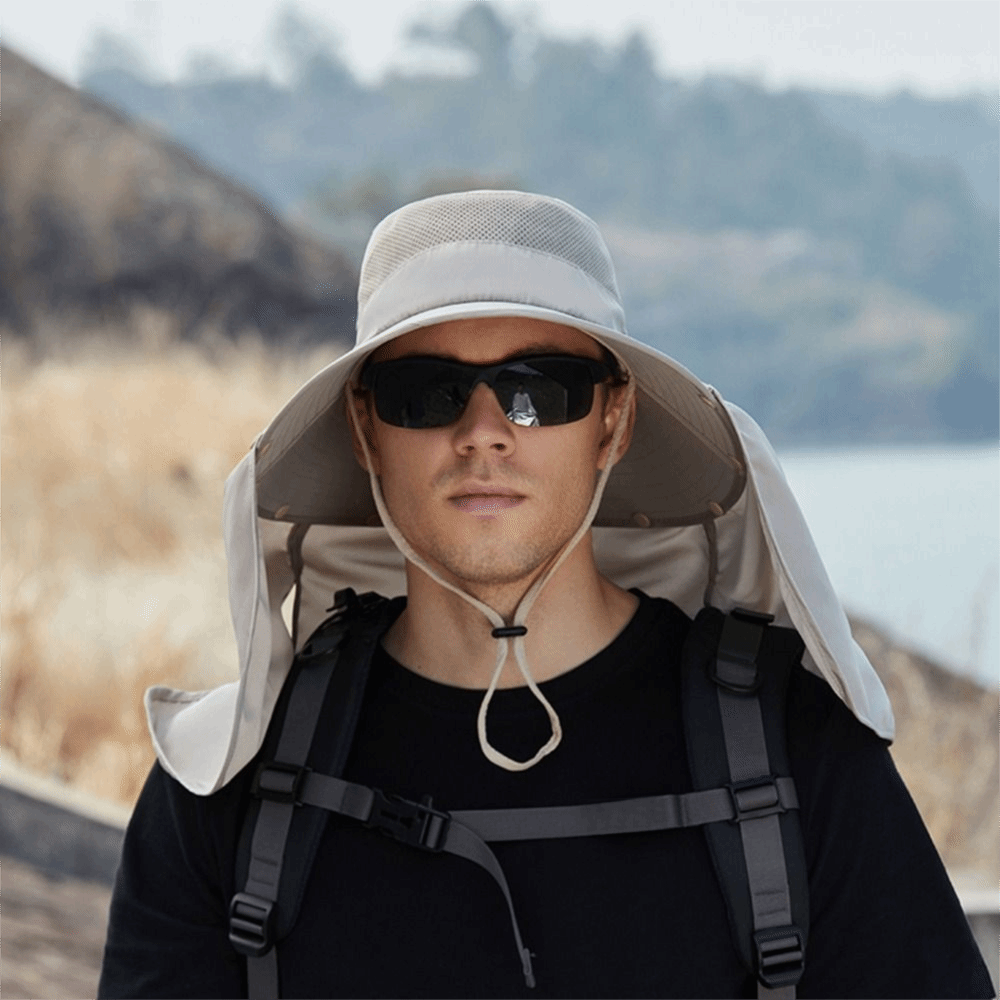 Mens Fashion Bucket Hat - Fashion Cloth Men Sun Hat Big
