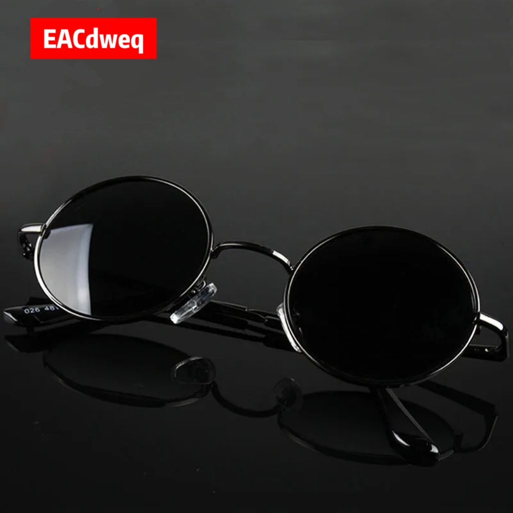 Men'S Fashion Glasses - Retro Vintage Round Sunglasses Men Brand