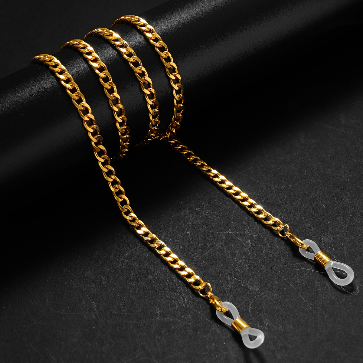 Men'S Fashion Gold Chain - Simple Link Chain for Glasses Mask