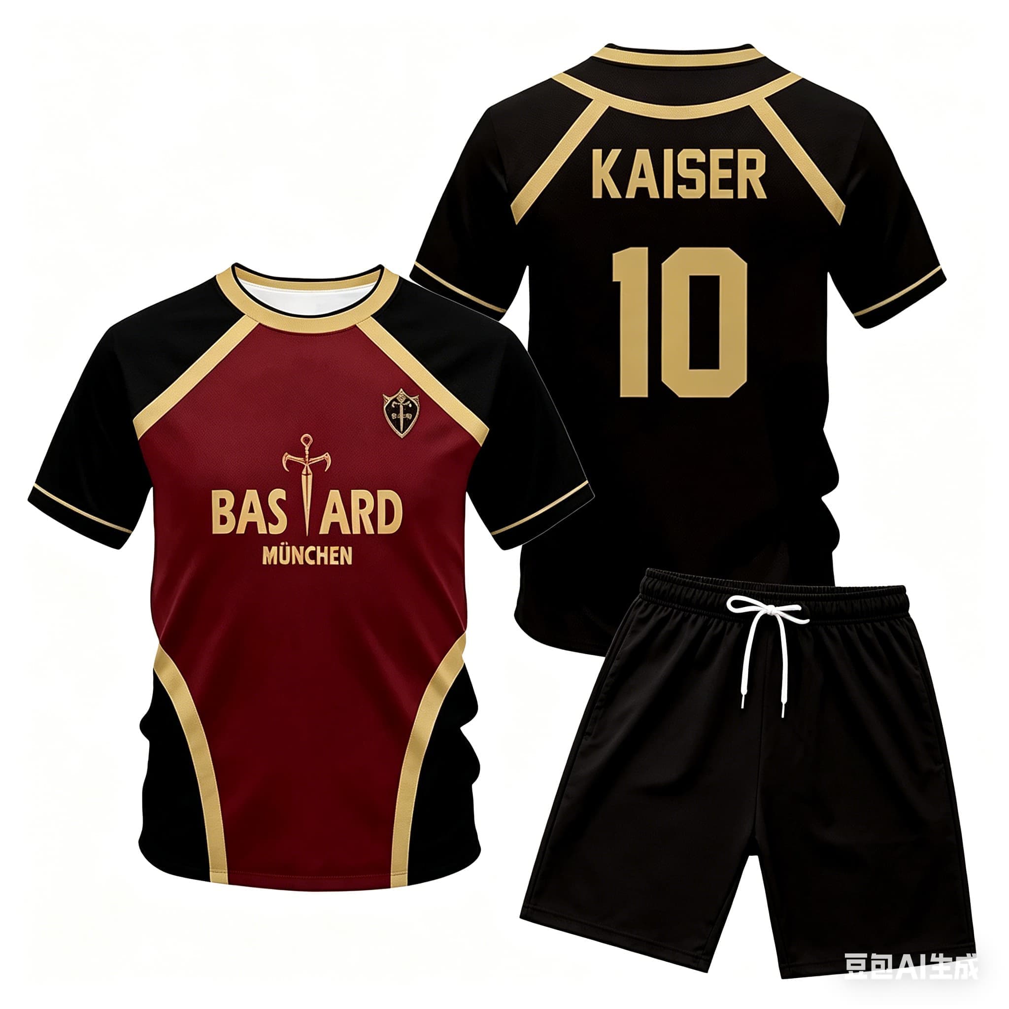 Men'S Fashion Course - Anime Kaiser Jersey Set Japanese Anime