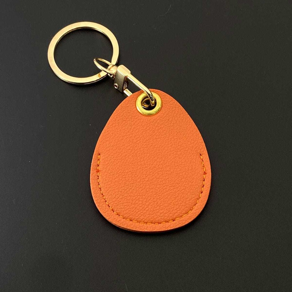 Men'S Fashion Gold Chain - Keychain Waterdrop Holder Genuine Leather Suitable