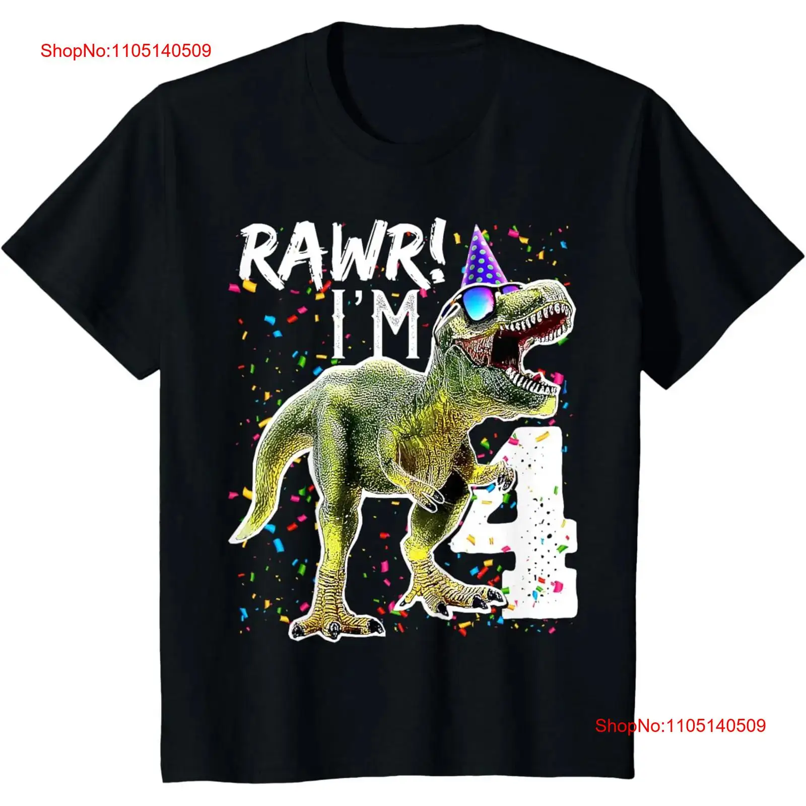 Men Fashion Kids - Kids Rawr I'm 4 4th Birthday