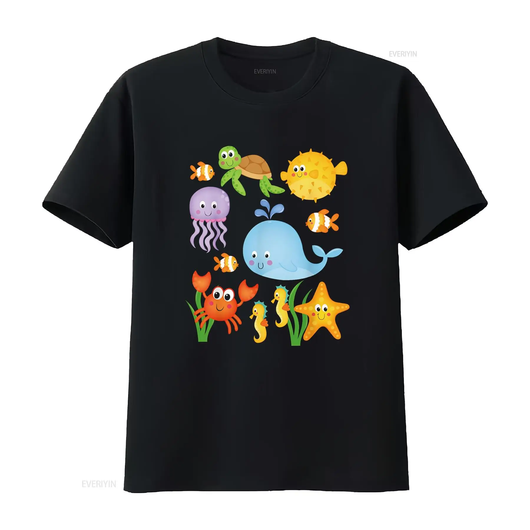 Men Fashion Kids - Sea Ocean Animals Whale Octopus Starfish