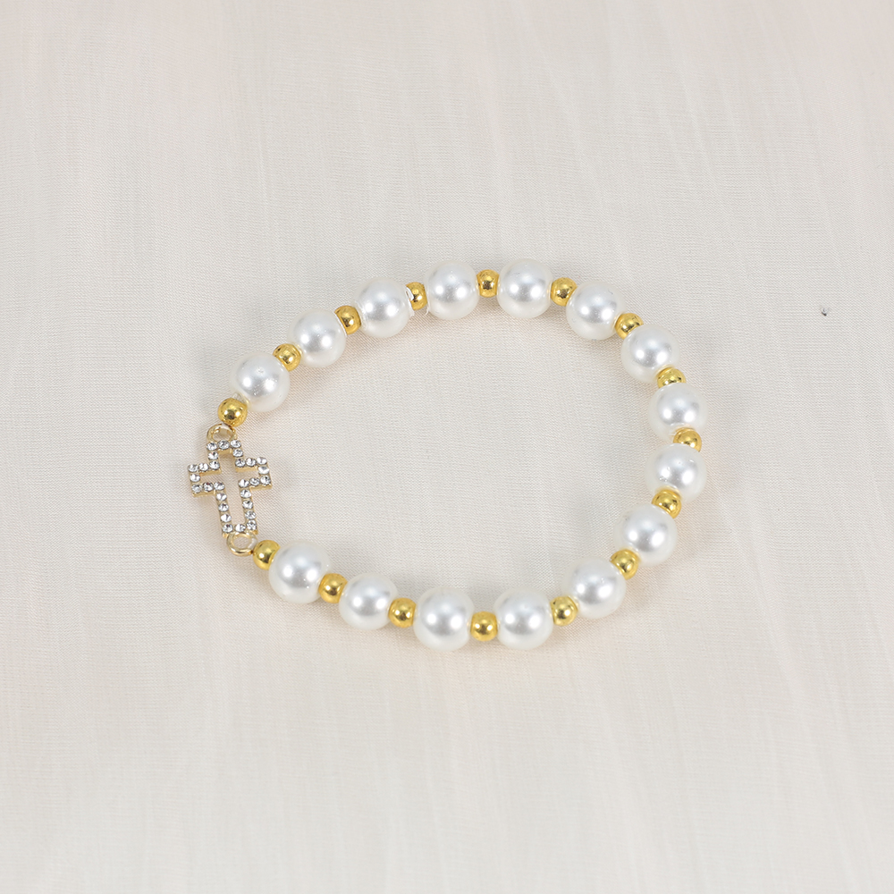 Fashion Men Vogue - Exquisite crucifix Set with diamonds Bracelet