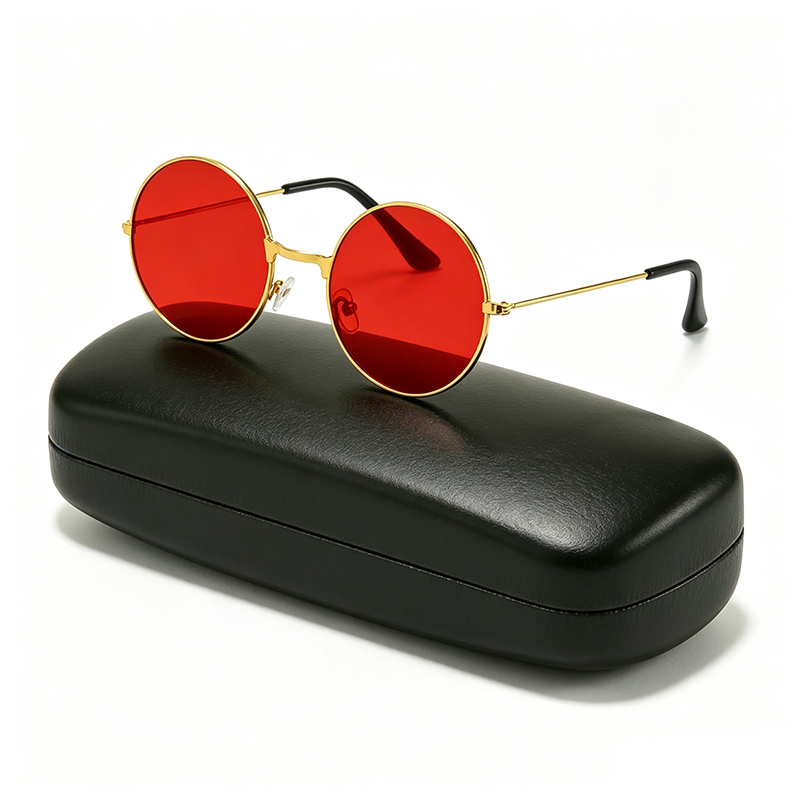 Men'S Fashion Glasses - Classic Vintage Round Frame Sunglasses For