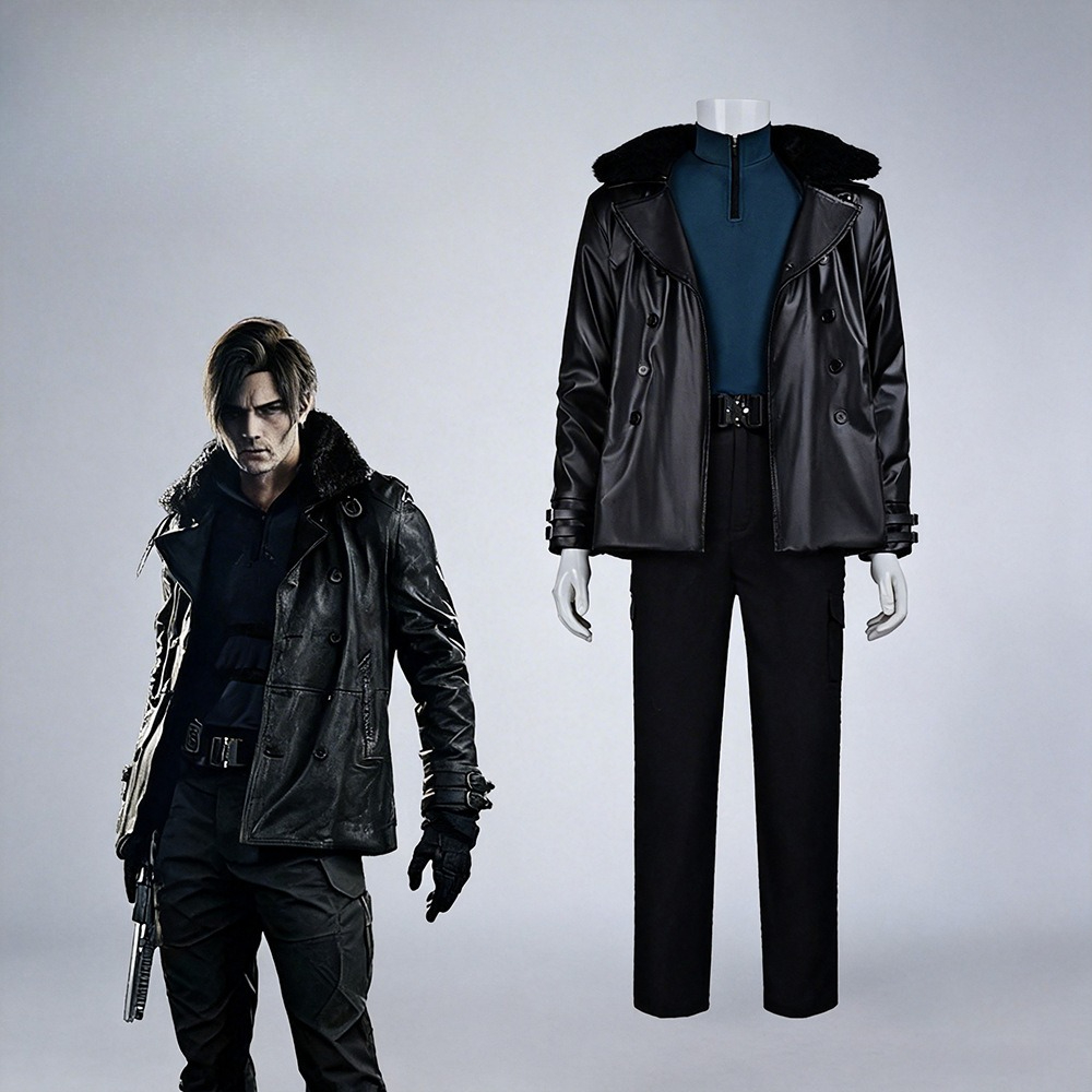 Bomber Jacket Men - Game Leon Kennedy Re9 Evil Cosplay