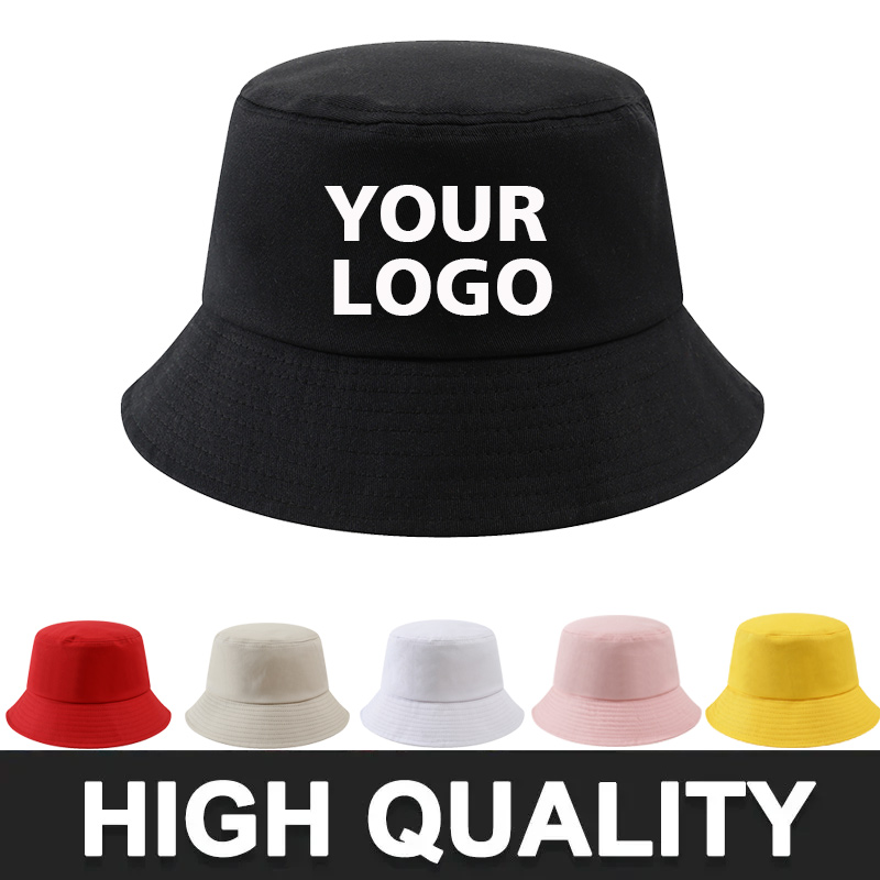 Mens Fashion Bucket Hat - Custom DIY Logo Bucket Hat for