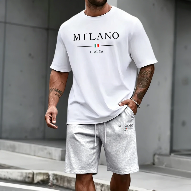 Men'S Fashion Course - Men's Tracksuit Short Sleeve Top and