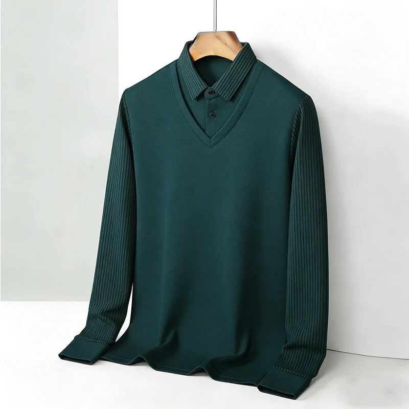 Men'S Fashion Course - Men's Fake Two Piece Shirt Collar
