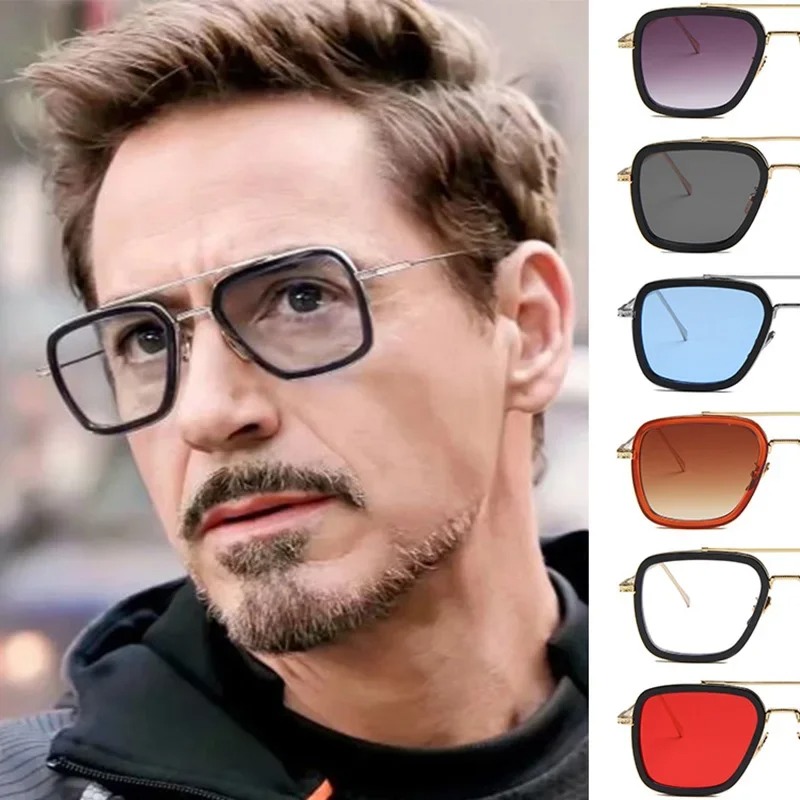 Men'S Fashion Glasses - Steam Punk Tony Stark Sunglasses Men