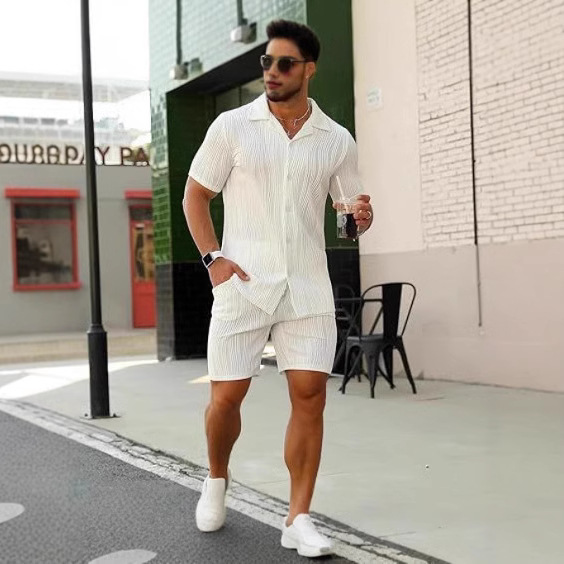Men's 2 Piece Outfits Short Sl - Mens Fashion Style avis et prix
