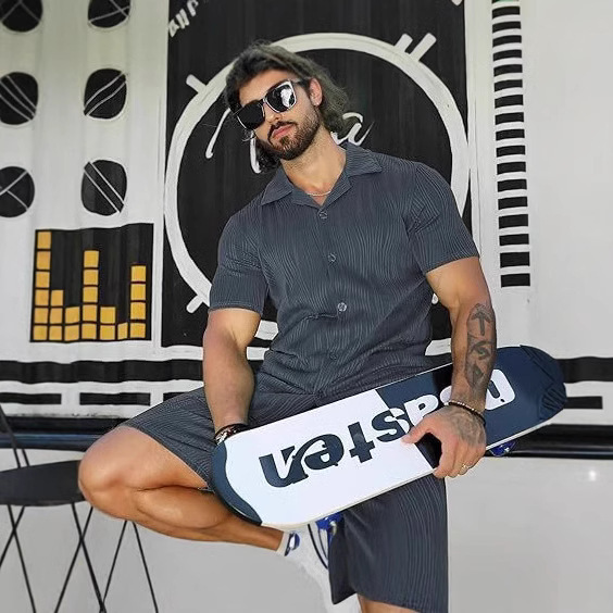 Men's 2 Piece Outfits Short Sl - Mens Fashion Style avis et prix