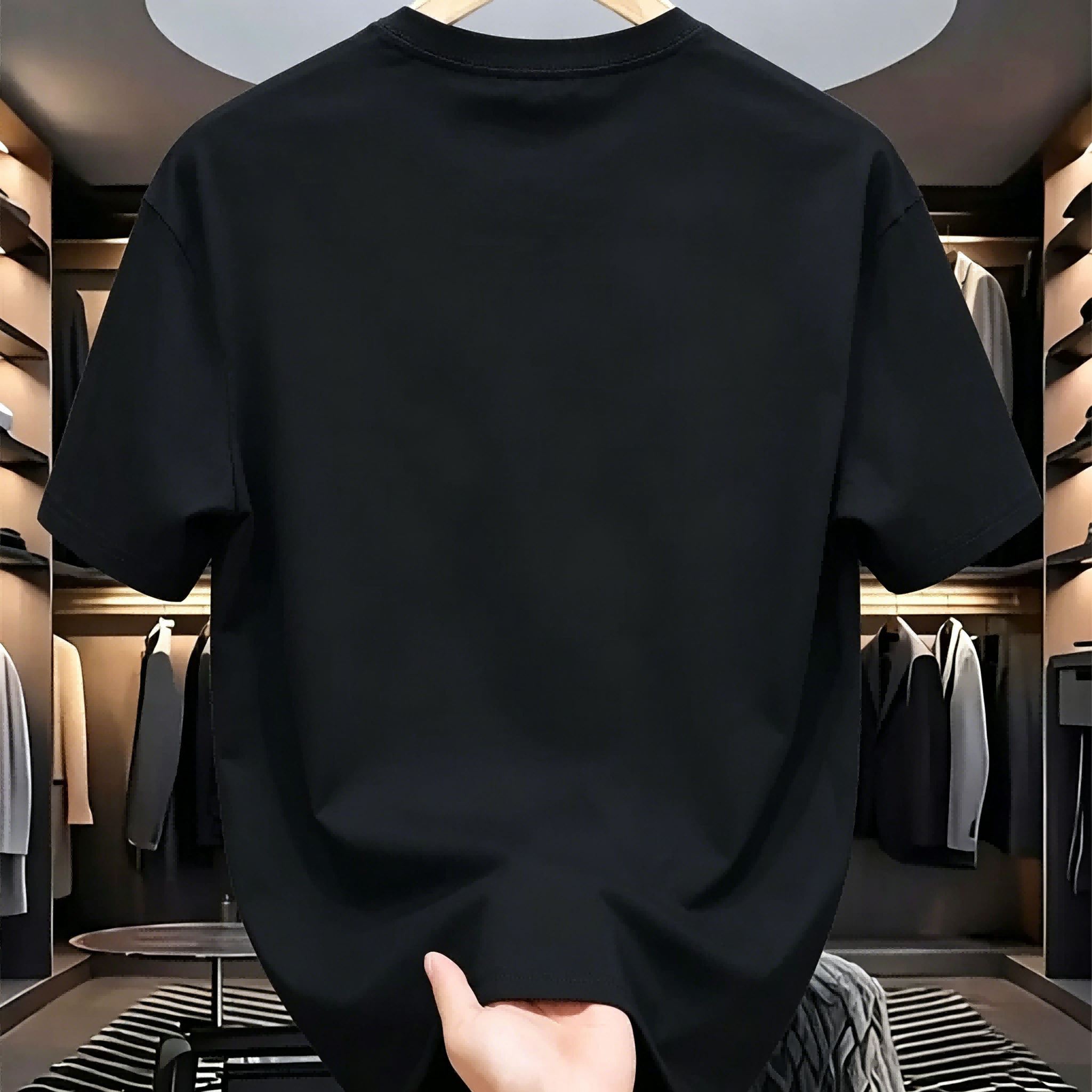 Men's Black Cotton T-Shirt Nov - Men'S Fashion Nova avis et prix