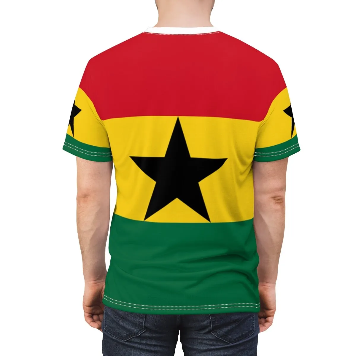 Abstract Vintage Ghana Flag 3D - Mens Fashion Dress Shirts avis et prix
