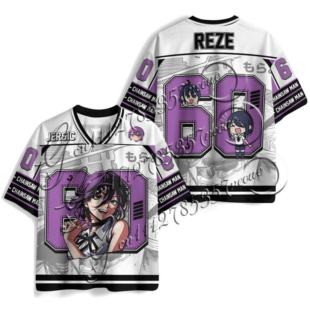 Fashion Chainsaw Man Anime Ser - Mens Fashion Baseball Jersey avis et prix