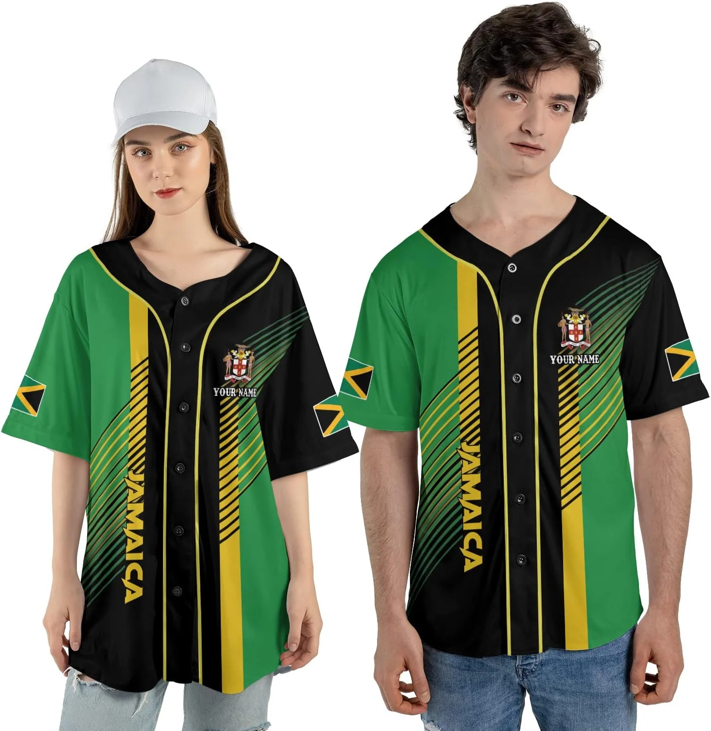 Personalized Name Jamaica Desi - Mens Fashion Baseball Jersey avis et prix