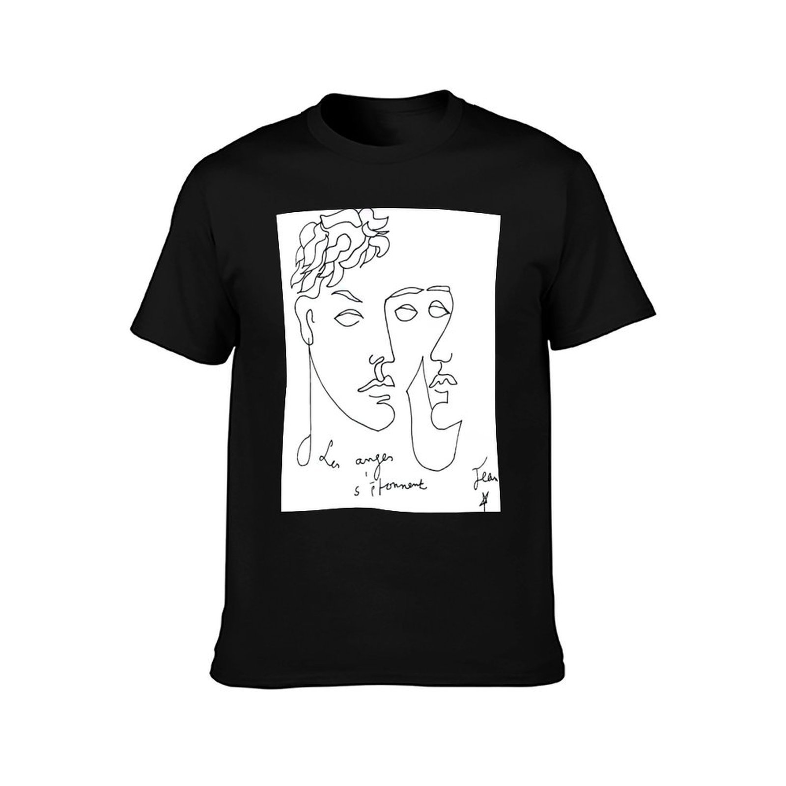 jean cocteau artwork T-Shirt F - Jeans Shirt Fashion For Men avis et prix