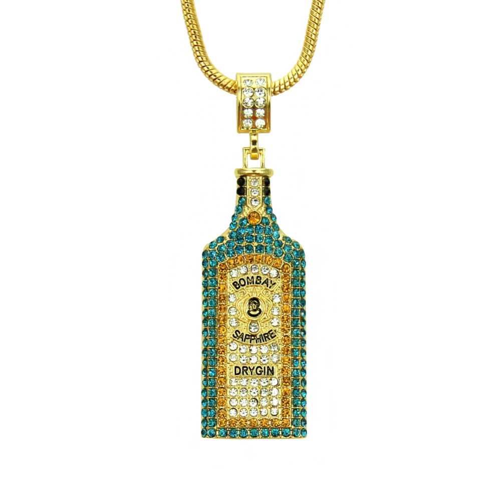 Big Wine bottle Necklaces Full - Fashion Men Vogue avis et prix