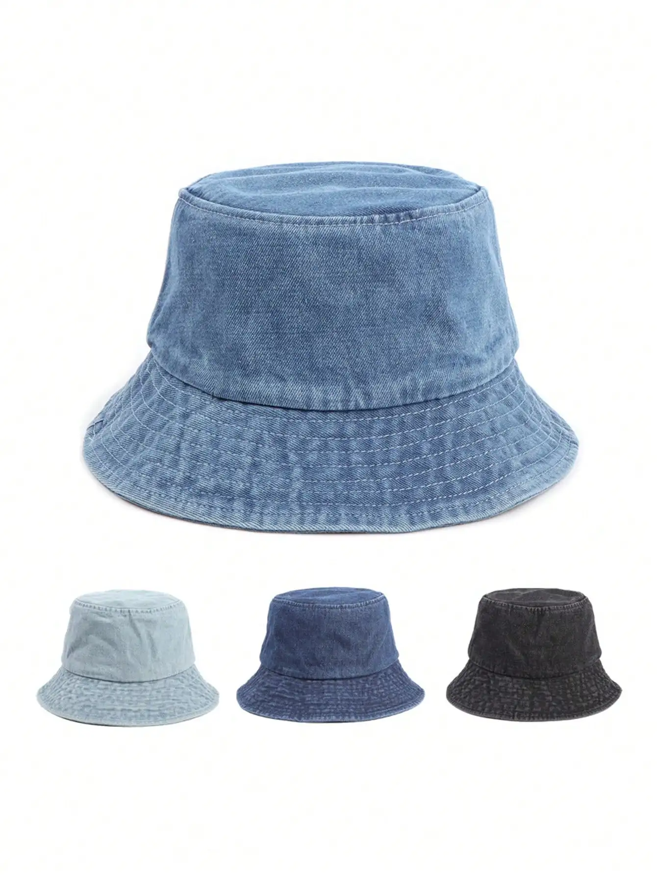Korean Style Wide Brim Bucket  - Mens Fashion Bucket Hat avis et prix