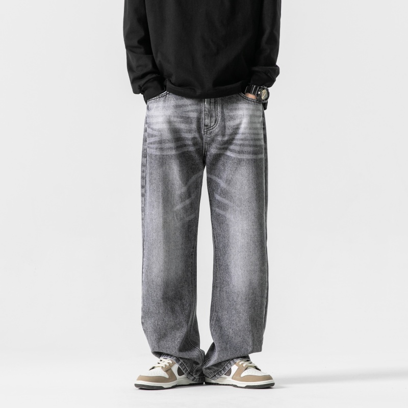 Grey Men's Baggy Jeans Spring  - Men'S Fashion Grey Jeans avis et prix