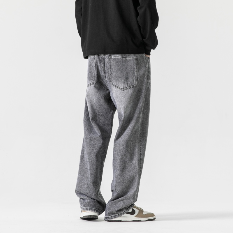 Grey Men's Baggy Jeans Spring  - Men'S Fashion Grey Jeans avis et prix