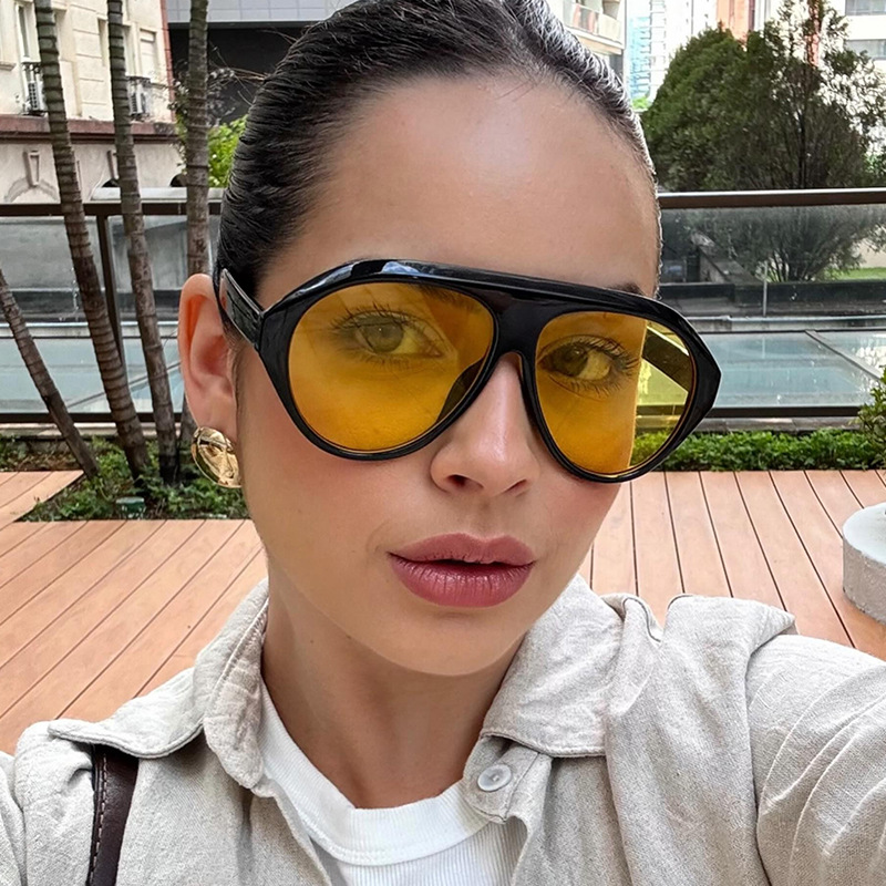 Fashion Oversized Pilot Sungla - Men'S Fashion Glasses avis et prix