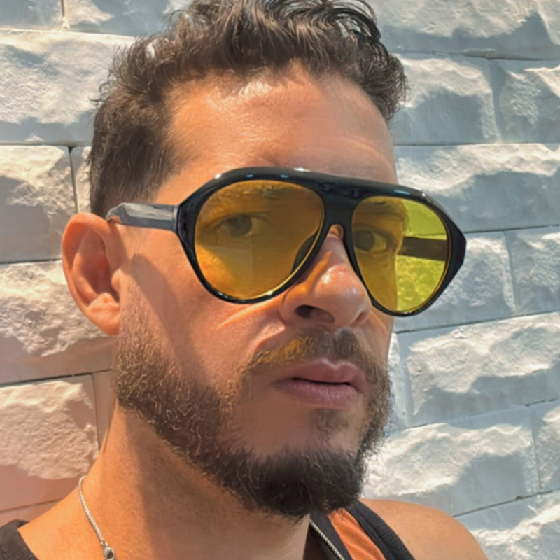Fashion Oversized Pilot Sungla - Men'S Fashion Glasses avis et prix