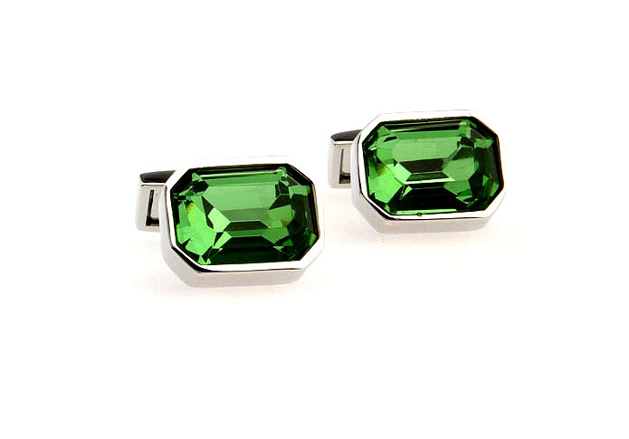 SpringGreen Glass Crystal Cuff - Mens Fashion Dress Shirts avis et prix