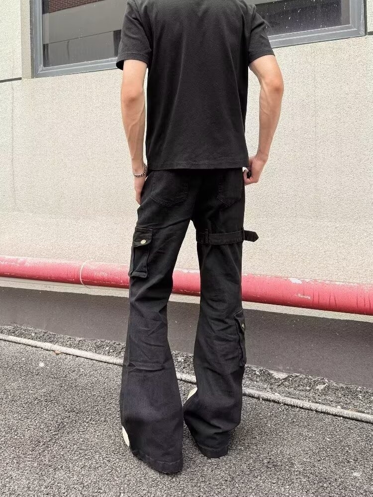 Vintage Men's Slim Jeans Drip  - Men'S Fashion Grey Jeans avis et prix