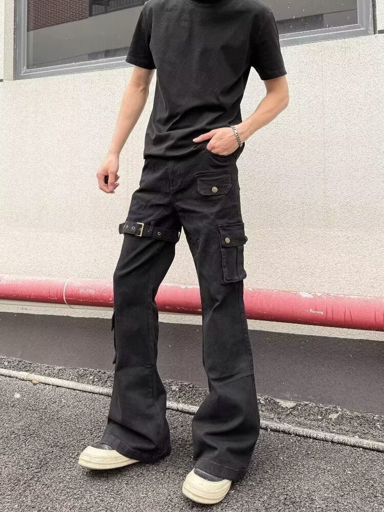 Vintage Men's Slim Jeans Drip  - Men'S Fashion Grey Jeans avis et prix