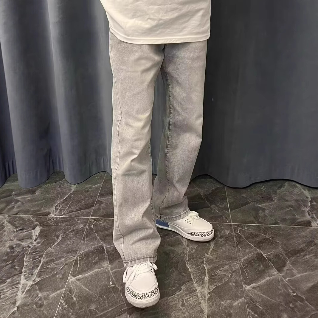 American Vintage New Fashion M - Men'S Fashion Grey Jeans avis et prix
