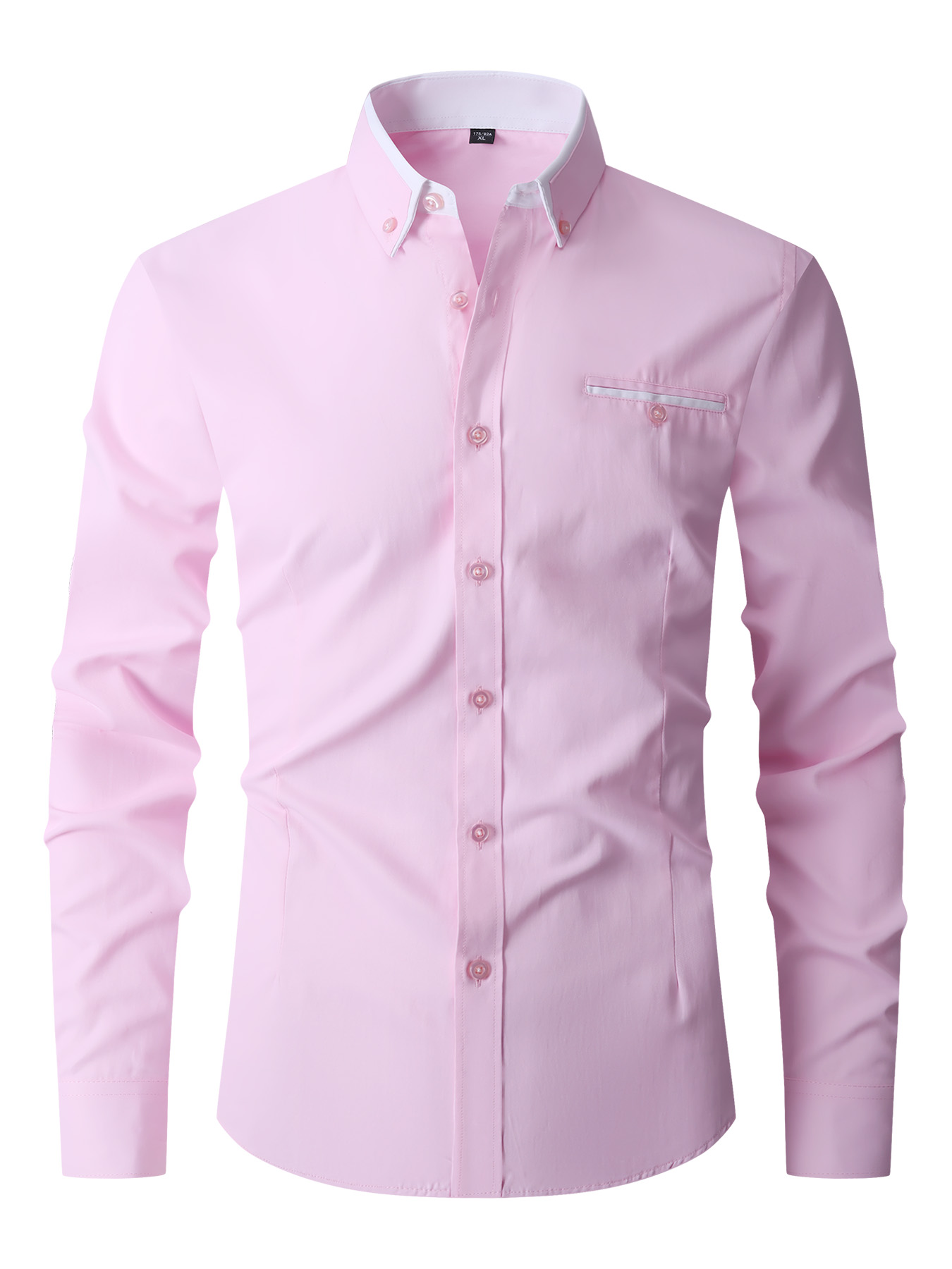 Men Formal Shirt Long Sleeve O - Mens Fashion Dress Shirts avis et prix