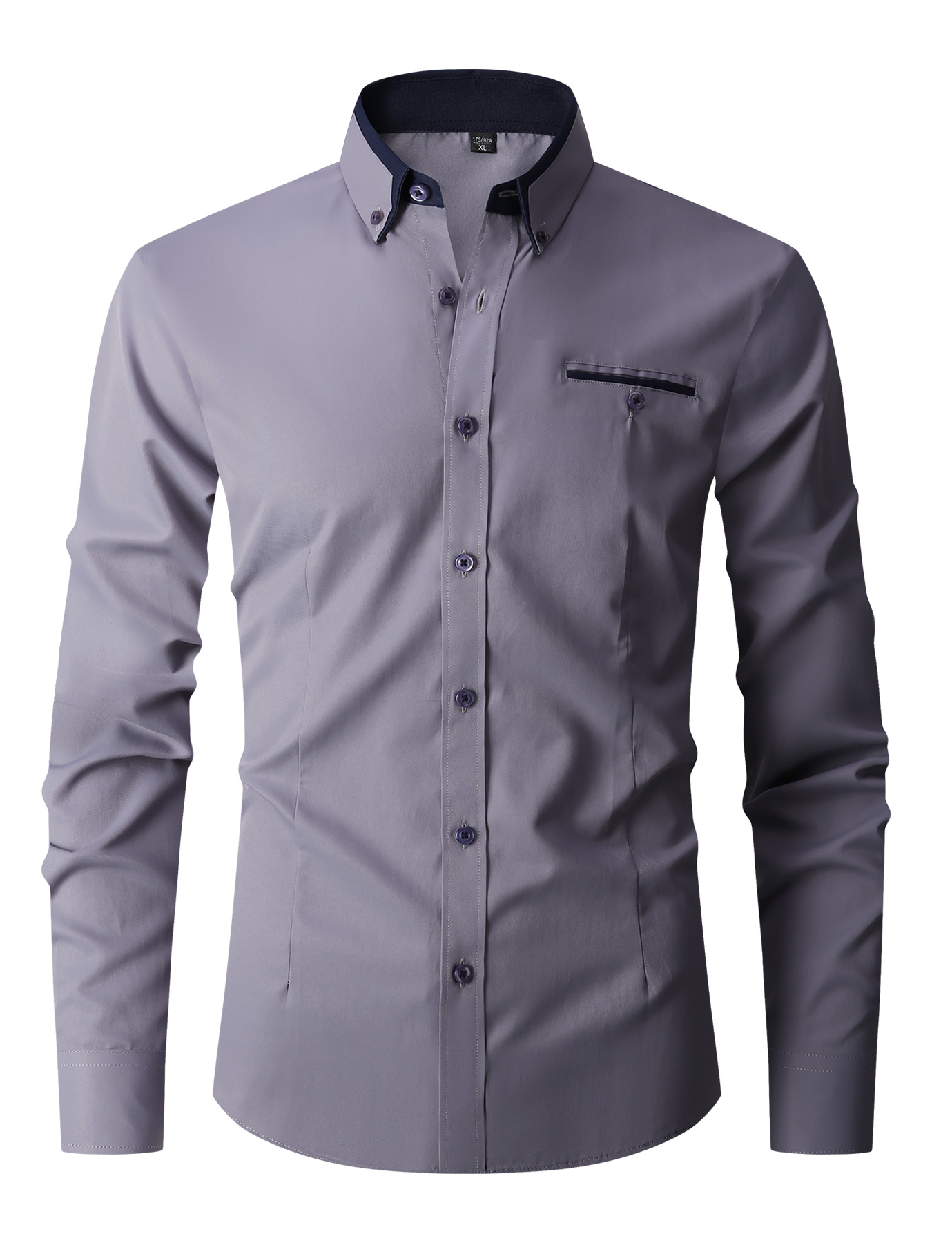 Men Formal Shirt Long Sleeve O - Mens Fashion Dress Shirts avis et prix