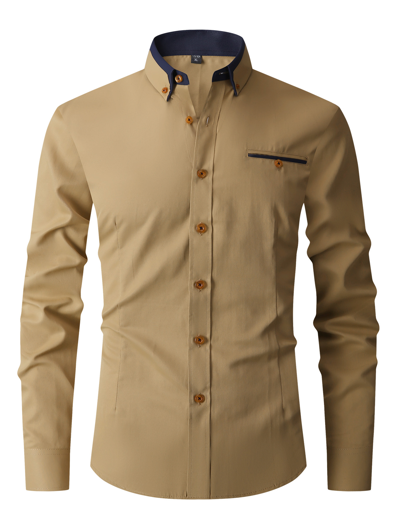 Men Formal Shirt Long Sleeve O - Mens Fashion Dress Shirts avis et prix