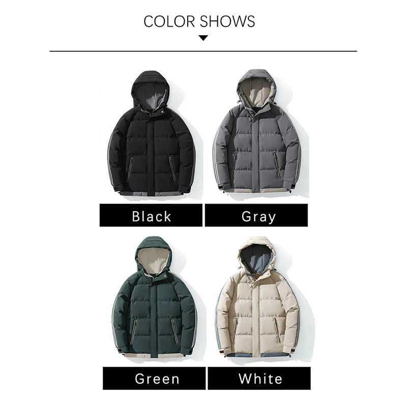 Fashion Vogue Hooded Down Jack - Fashion Men Vogue avis et prix